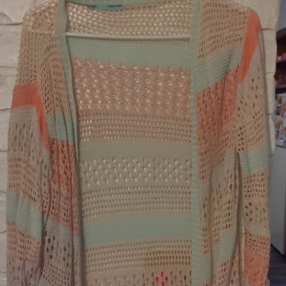 Long sleeve sweater cardigan